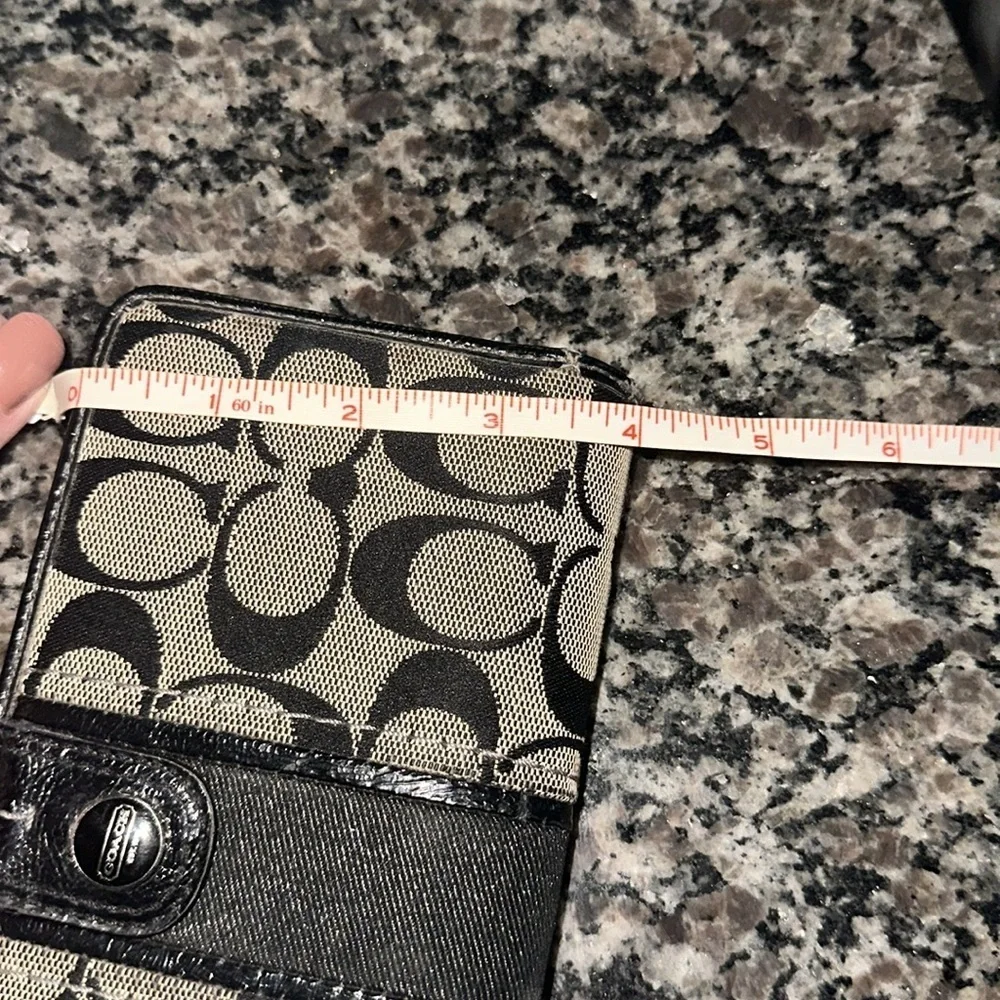 Coach CC Jacquard Trifold Wallet